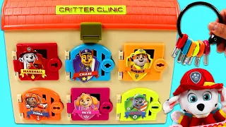 Marshall Opens Paw Patrol Surprise Doors with Keys!