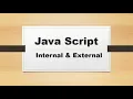 JS - Internal External Types