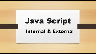 JS - Internal External Types