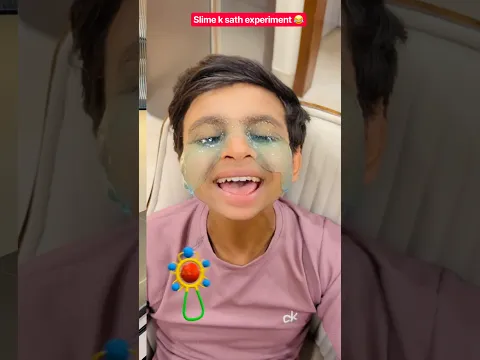 Slime ke saath experiment😂 #funnyvideo #comedy #comedyshorts #funnyshorts