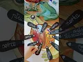 Frog anatomy inner paper model handmade crafts from watercolor illustrations DIY educational