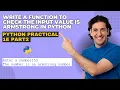 Write a function to check the input value is Armstrong in Python BSCIT Python Practical No 1E P2