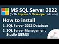 How To Download Install Microsoft SQL Server 2022 SQL Server Management Studio For Free
