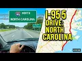 Driving on Interstate 95 through entire state of North Carolina