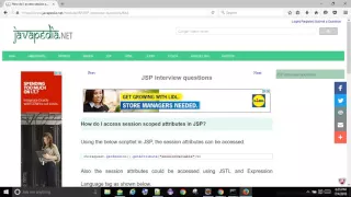 How do I access session scoped attributes in JSP javapedia net