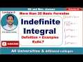 Indefinite integral definition and examples Thomas calculus Ex 7 prof Ghulam mustafa Lec-3
