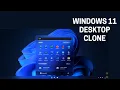 Windows 11 Desktop Clone in html css and Javascript with source code