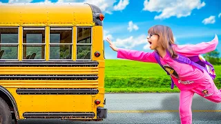 روتيننا اليومي في ايام الدراسه ايلين سبحت في المدرسه لاول مره 