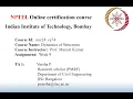 NPTEL TA Session Week 9 - Dynamics of Structures