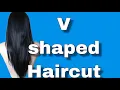 Ultra EASY V shaped HAIRCUT at home Gloria Glam