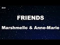 Lagu FRIENDS - Marshmello \u0026 Anne-Marie Karaoke 【With Guide Melody】 Instrumental