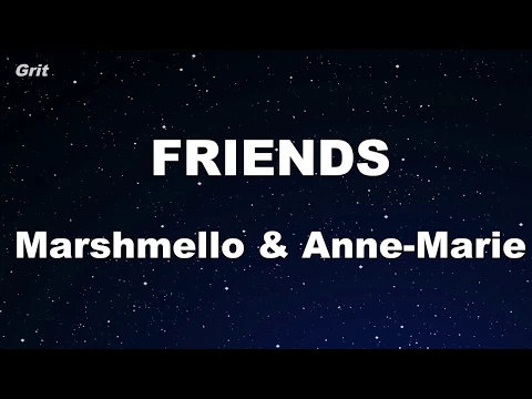 Download MP3 FRIENDS - Marshmello & Anne-Marie Karaoke 【With Guide Melody】 Instrumental