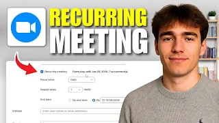 How to Schedule Recurring Meetings on Zoom Tutorial 2026