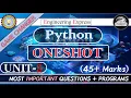 Python Programming One shot Unit-5 Most Important Questions B-tech AKTU By Engineering Express