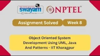 NPTEL Object Oriented System Development Using UML Java And Patterns Week 8 Assignment Solution2026
