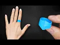 Download Lagu How to make a PAPER RING | Origami  | NO CUT | NO GLUE