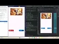 Button and imageview in android studio