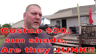 Costco sun shade can it cool down our deck