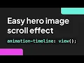 Parallax Hero Image Scrolling Effect with Only CSS