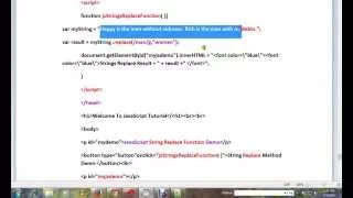 STRINGS REPLACE WITH REGEX IN JAVASCRIPT DEMO