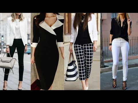 Download MP3 Black and White Outfits with Pants, Ideas to Wear Black and White Color combination