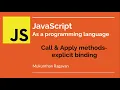 JavaScript - Call Apply methods