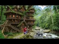 Download Lagu Survival Skills in the Forest Building a Tree House with Bamboo - Avoid Wild Animals in the Forest