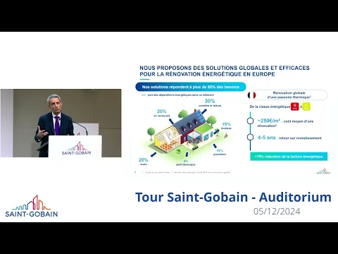 Regardez Réunion actionnaires Saint-Gobain avec Benoit Bazin vidéo – 5 décembre 2024 sur YouTube.