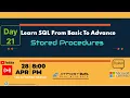 Day 21 - SQL from Basic To Advance