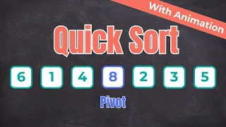 Quick Sort Algorithm Explained in 2 Minutes Visual Animation
