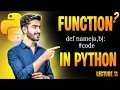 Lecture 11 Python Functions Explained Beginner to Pro Guide Clear Examples Best Practices