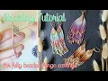 Beading Tutorial fringe earrings Luano fun colorful DIY jewelry with Miyuki Delica