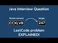 Convert Roman numeral to Integer - LeetCode Interview Coding Challenge Java Brains