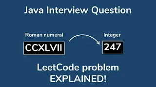Convert Roman numeral to Integer - LeetCode Interview Coding Challenge Java Brains
