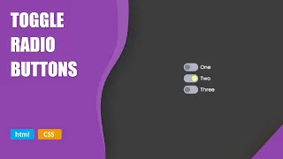 Toggle Radio Buttons HTML CSS