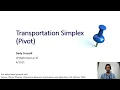 Week6 8 Transportation Simplex Pivot