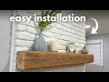 How to Install a Mantel on a Brick Fireplace Easy DIY Tutorial