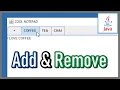 Add and Remove Tabs JTabbedPane - Java Extra 39