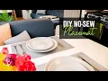 No-Sew Placemats How to Make Easy Mesh Placemats