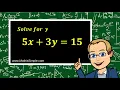 Solve Equations with Multiple Variables Expressions Equations Grade 8