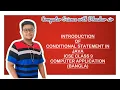 INTRODUCTION OF CONDITIONAL STATEMENT IN JAVA ICSE CLASS 9 COMPUTER APPLICATION BANGLA