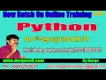 Python Online Training On 6th Sept 6 00 PM IST by Durga sir