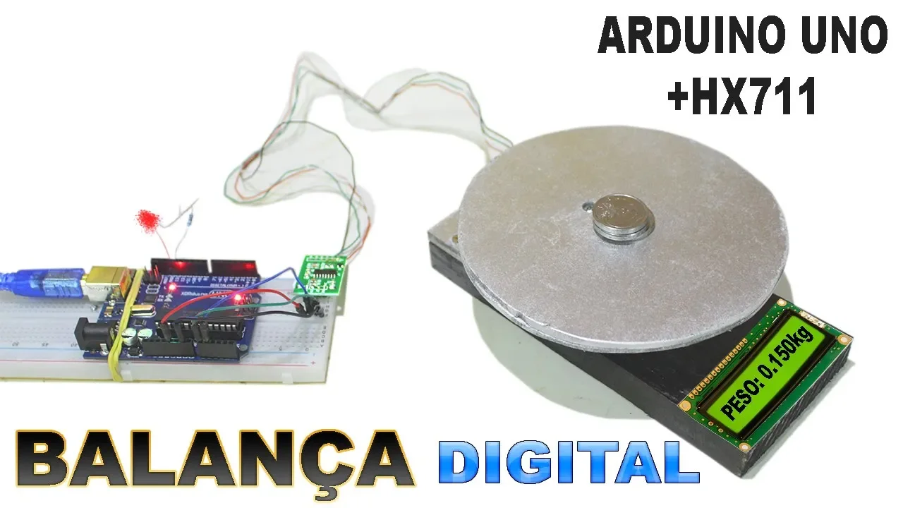 Como fazer uma balança digital com Arduíno (Modulo HX711 + Celula de carga)