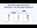 Product Filter and Search Using Javascript With Free Source Code
