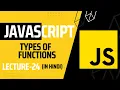 Lecture 24 Types of Function Declaration Expression and Arrow Javascript tutorial for beginners