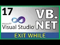 Curso Visual Basic NET - 17 EXIT WHILE