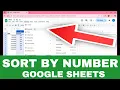 How to Sort by Number in Google Sheets Arrange Numbers in Ascending or Descending Order