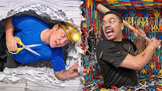 100 Layers of Paper vs 100 Layers of Scissors
