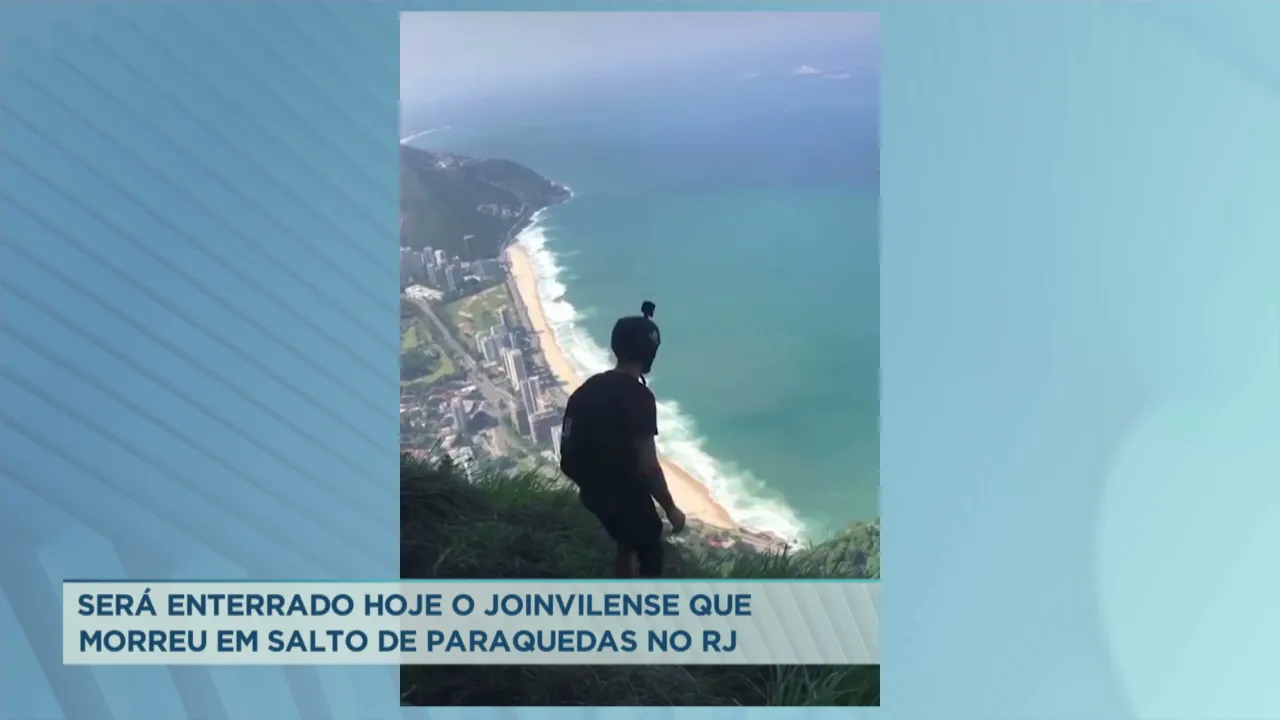 Será enterrado hoje o Joinvilense que morreu em salto de paraquedas no RJ