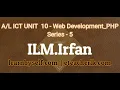 ICT Unit 10 - PHP PHP Database connection
